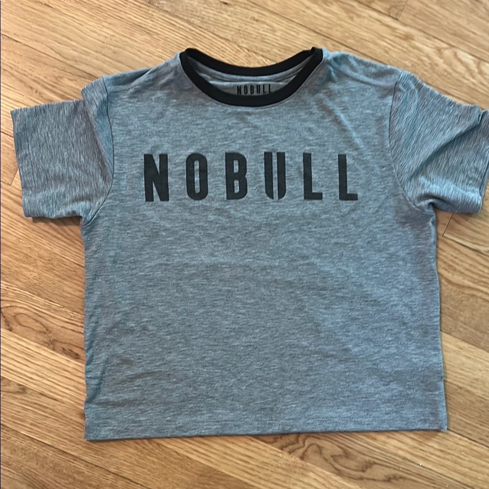 NOBULL Gray Boxy Cropped T-Shirt